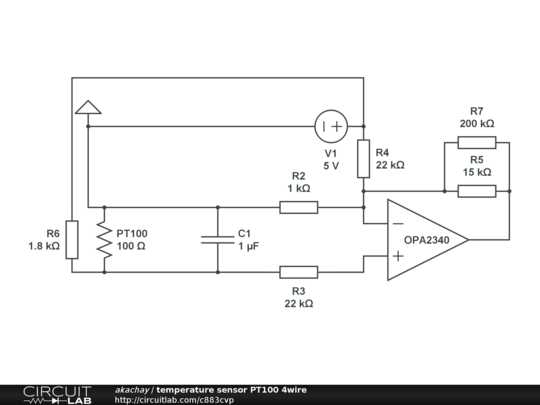 pt100 temperature sensor circuit diagram pt100 temperature sensor circuit diagram