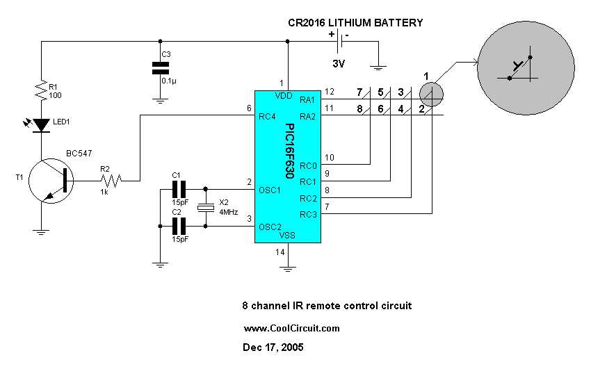 8 channel remote control circuit diagram