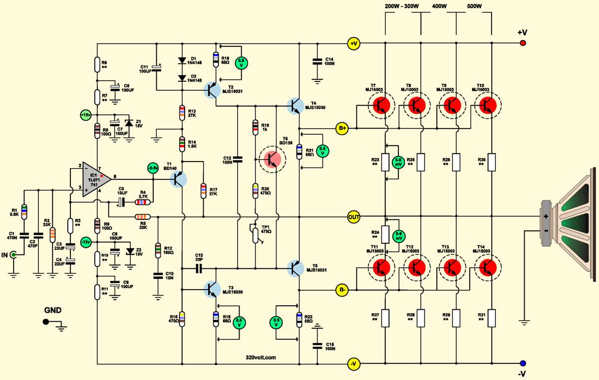 500w mosfet amplifier circuit diagram 500w mosfet amplifier circuit diagram