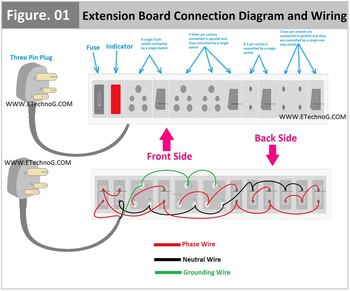 switch board circuit diagram