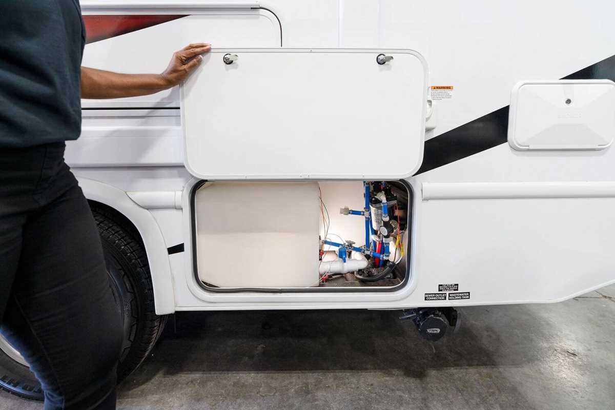 trabel trailer holding tank schematic and diagram