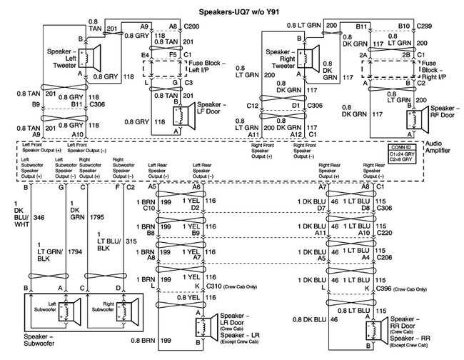 2005 chevy silverado bose stereo wiring diagram