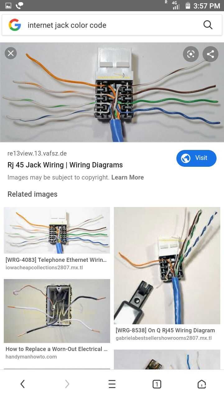 ethernet wall jack wiring diagram