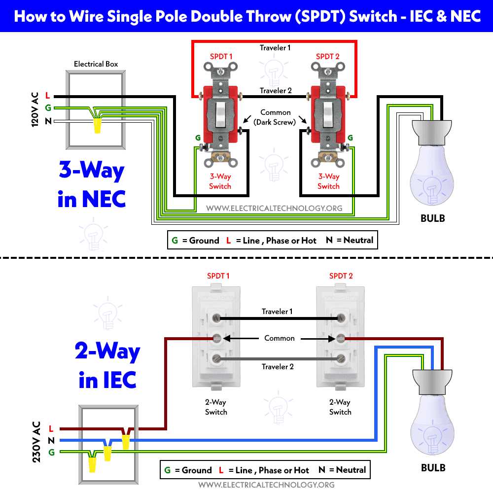 spdt switch circuit diagram