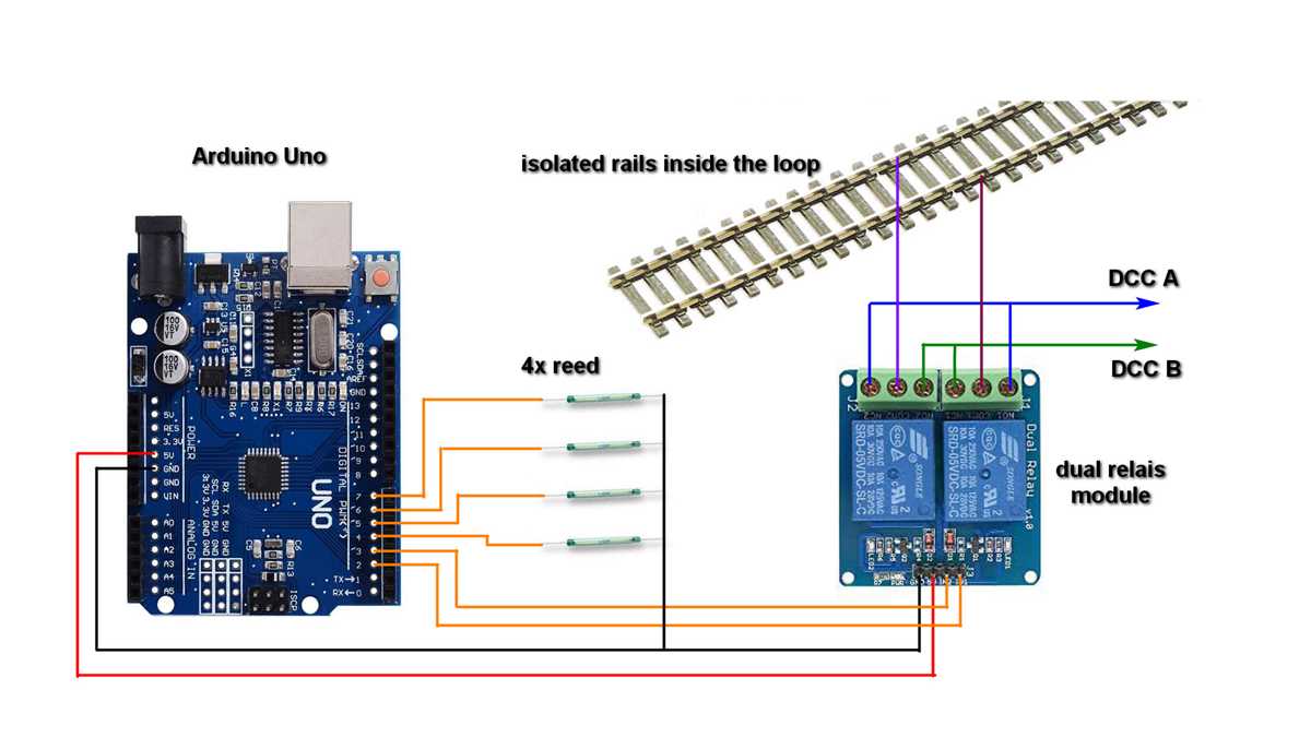 dcc auto reverse circuit diagram