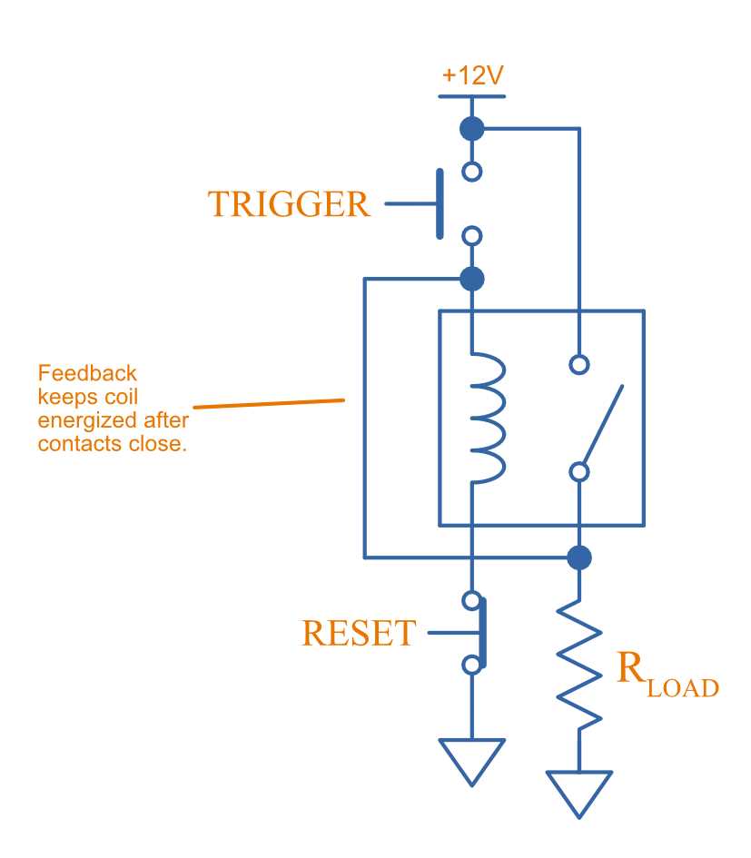 latching relay circuit diagram