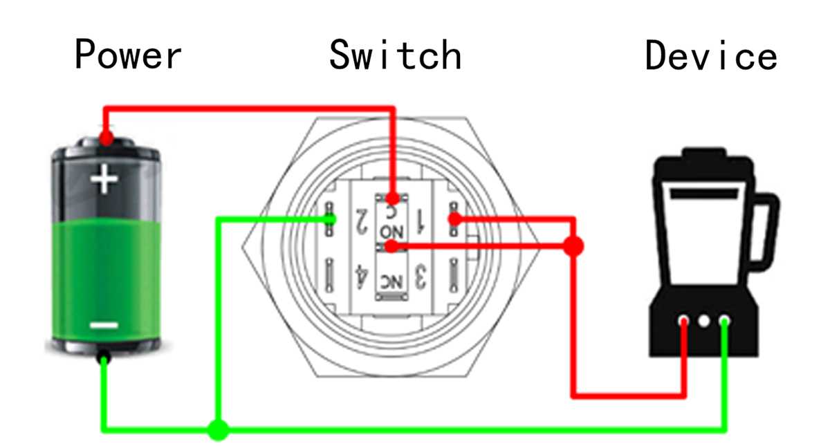 5 pin push button switch wiring diagram