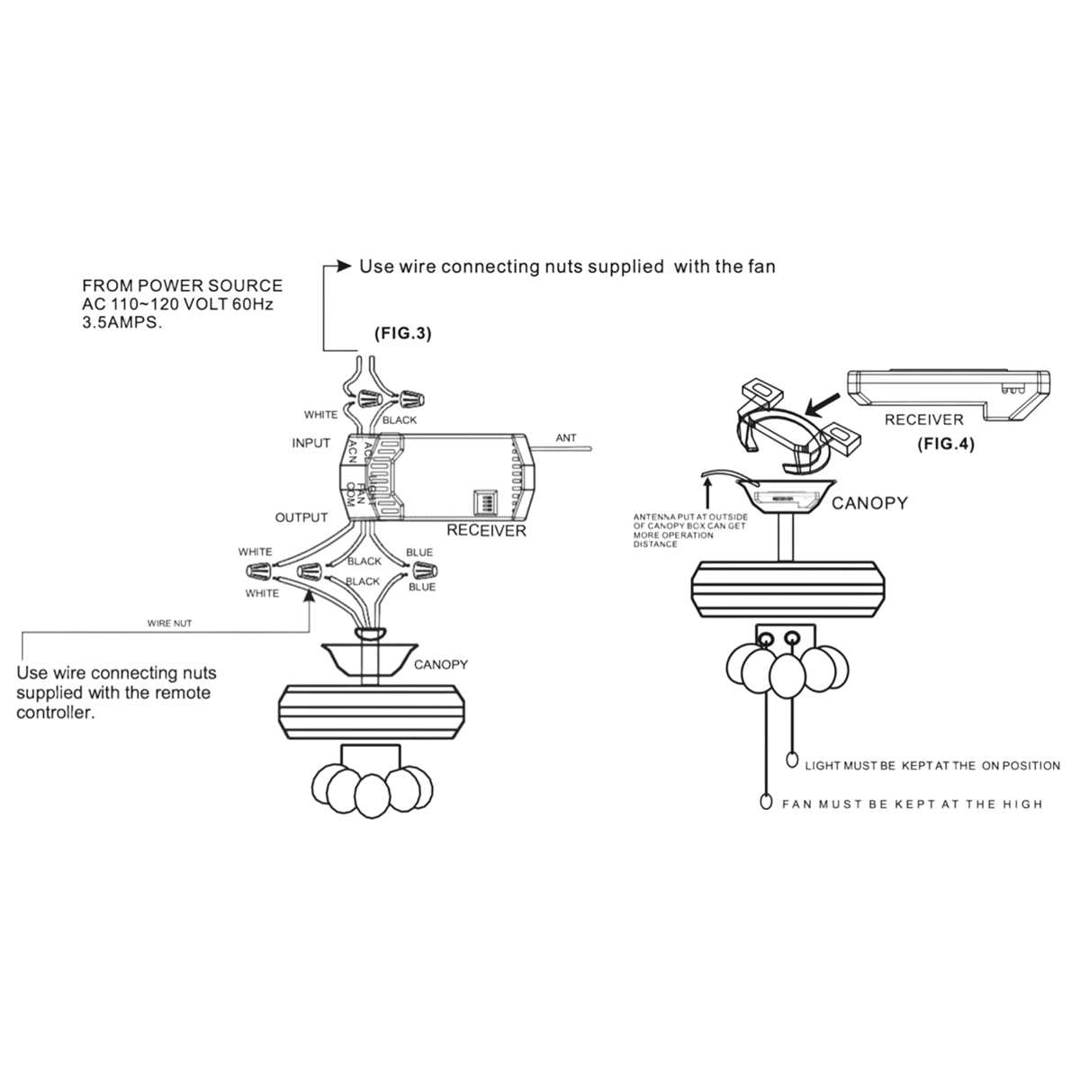 ceiling fan remote control wiring diagram