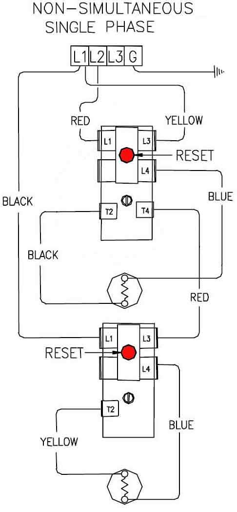 immersion heater circuit diagram