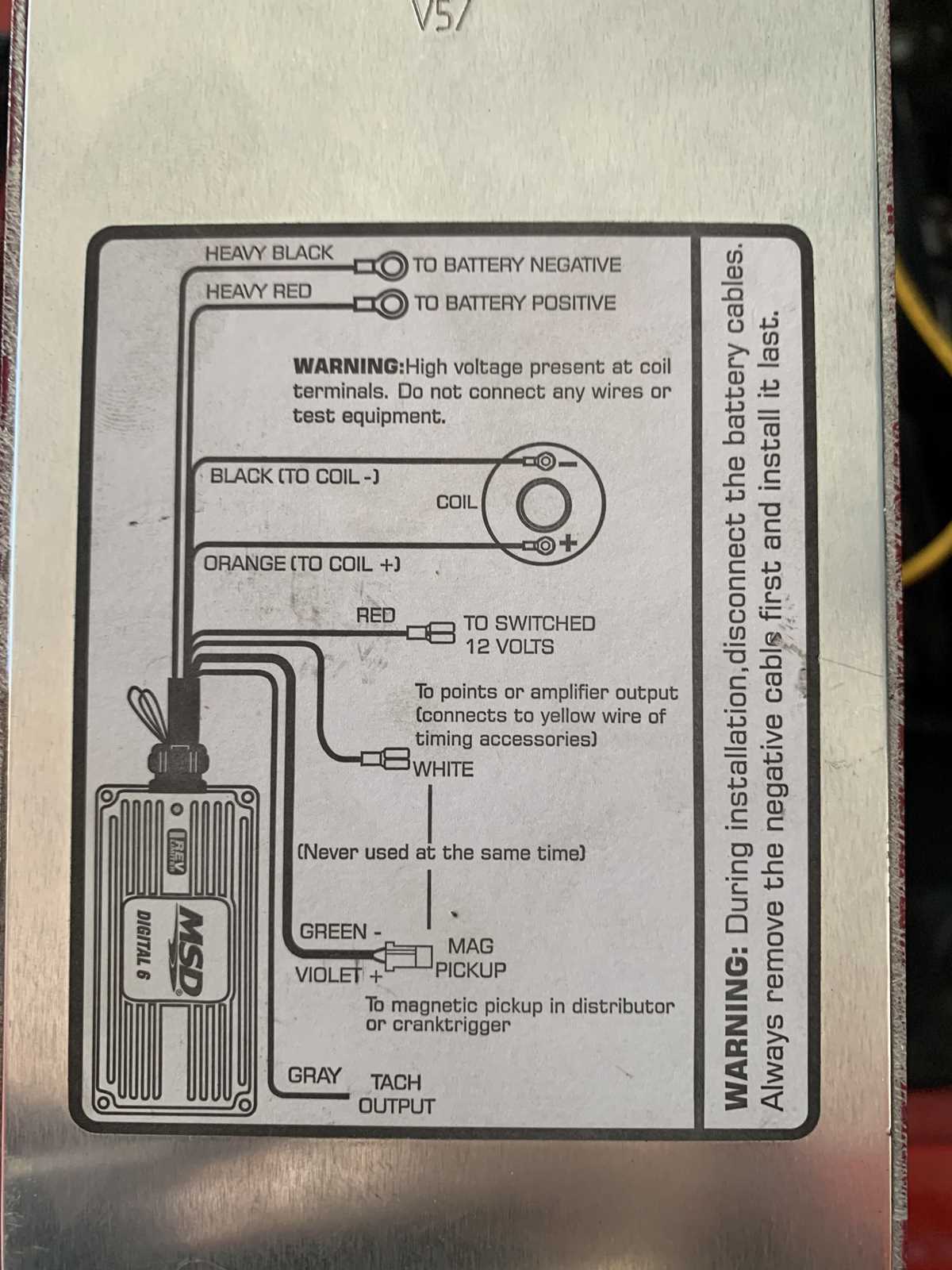 msd 6a wiring diagram