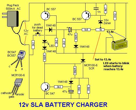 20 amp battery charger circuit diagram