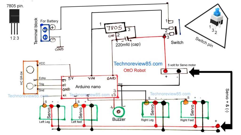 simple robot circuit diagram