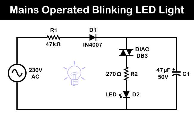 240v led light circuit diagram
