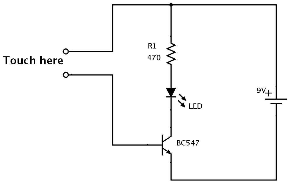 simple touch sensor circuit diagram simple touch sensor circuit diagram