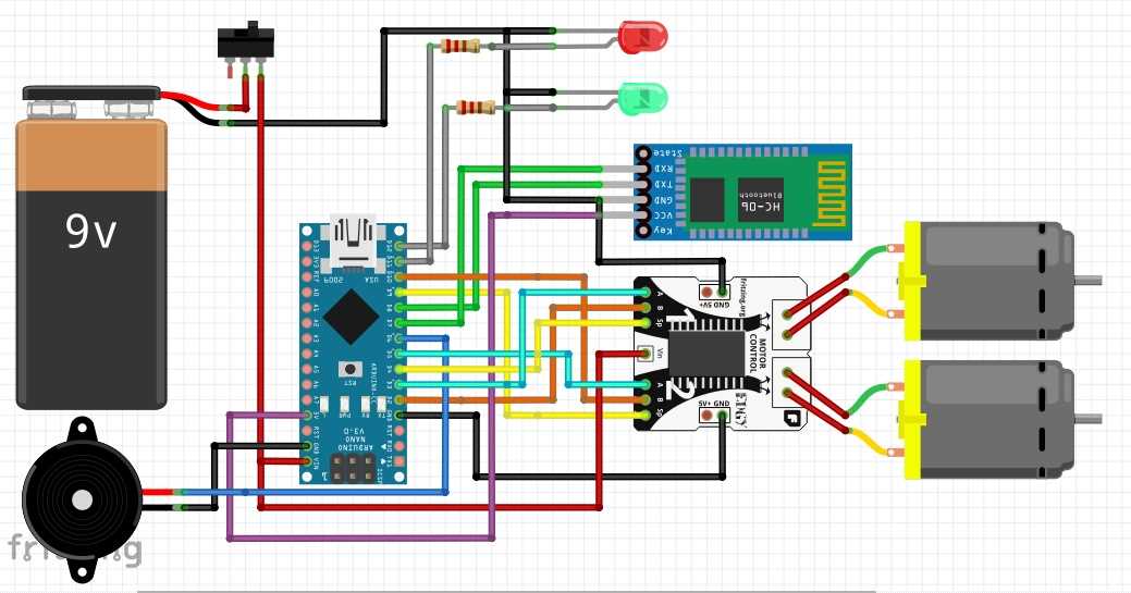 rc toy car circuit diagram