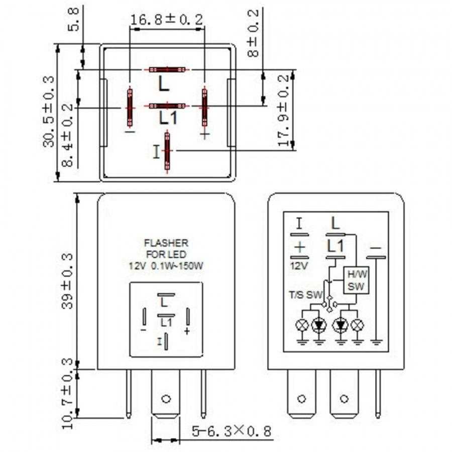 wiring diagram for turn signal flasher