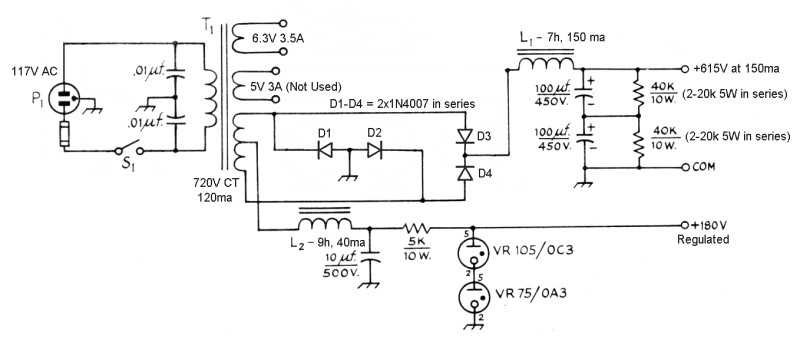 regulated power supply circuit diagram