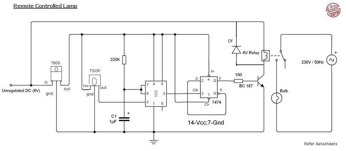 remote light switch circuit diagram remote light switch circuit diagram