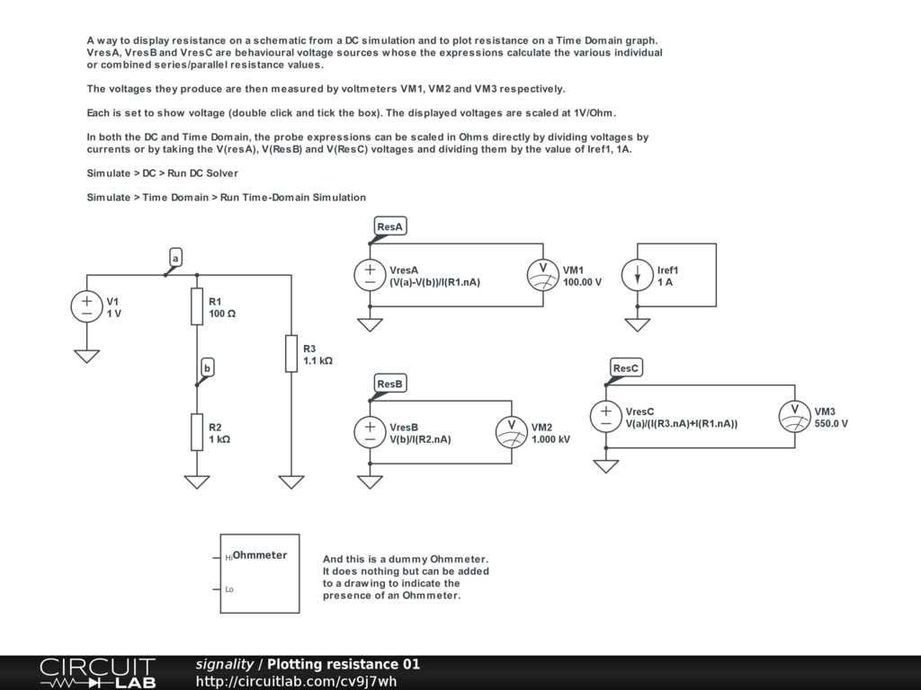 resistance measurement circuit diagram