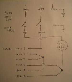 reversing single phase motor wiring diagram