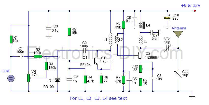 rf transmitter circuit diagram rf transmitter circuit diagram