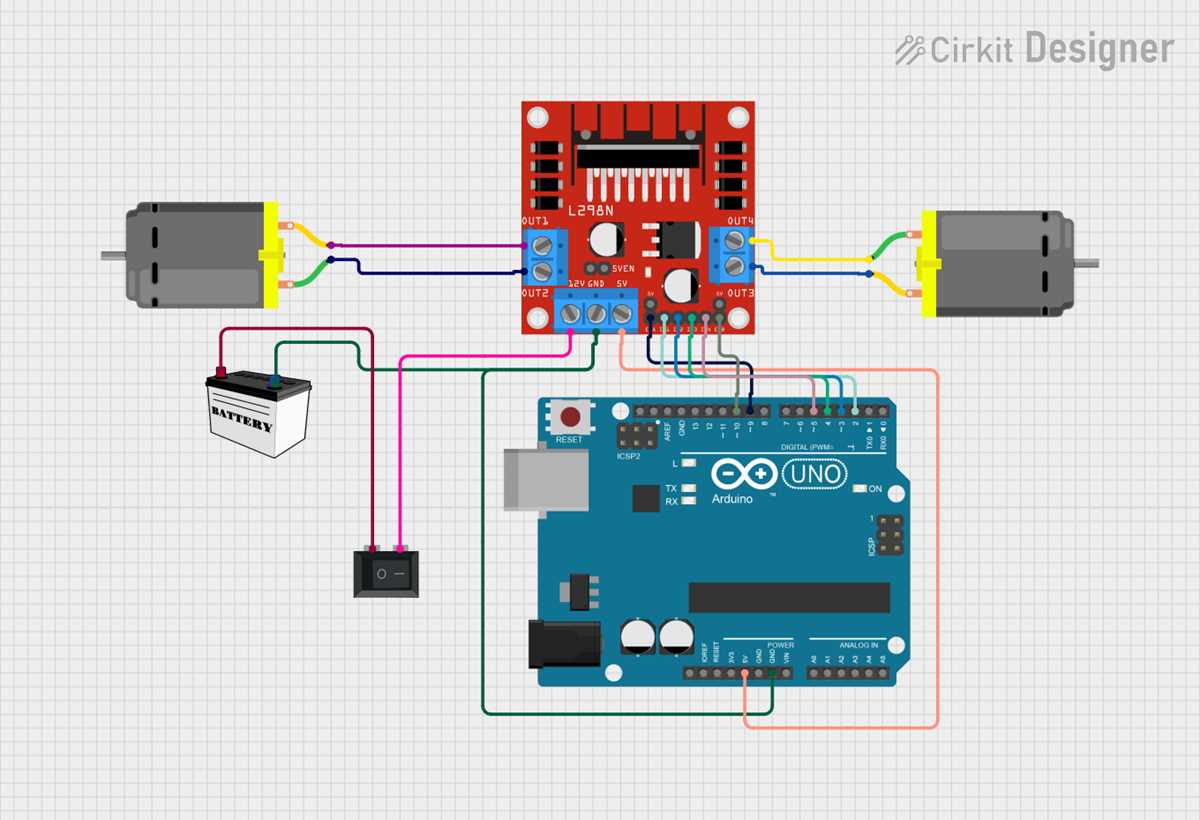 l298 motor driver circuit diagram
