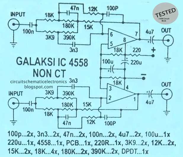 schematic diagram amplifier booster