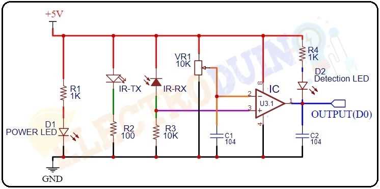 ir sensor circuit diagram