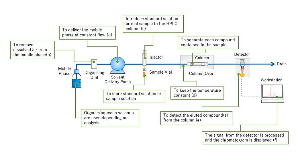 draw a schematic diagram of hplc