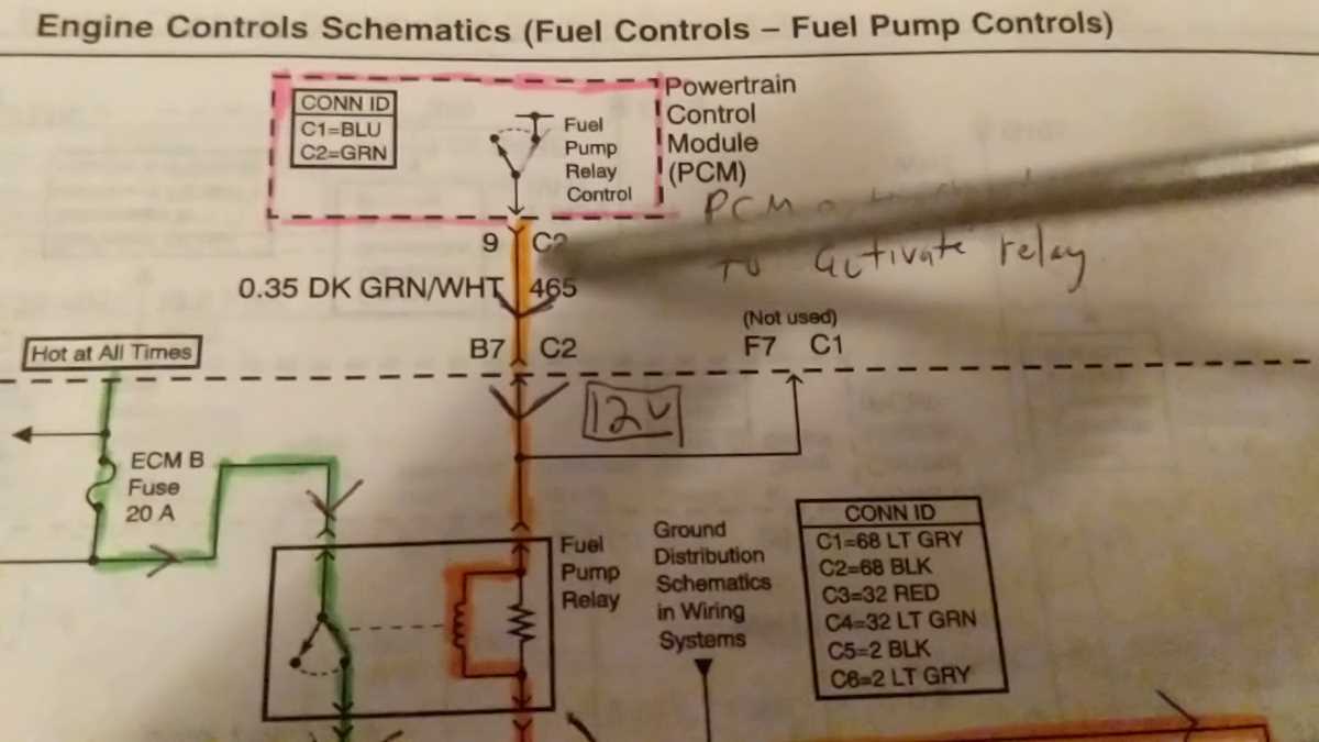 2001 dodge ram fuel pump wiring diagram 4 wire