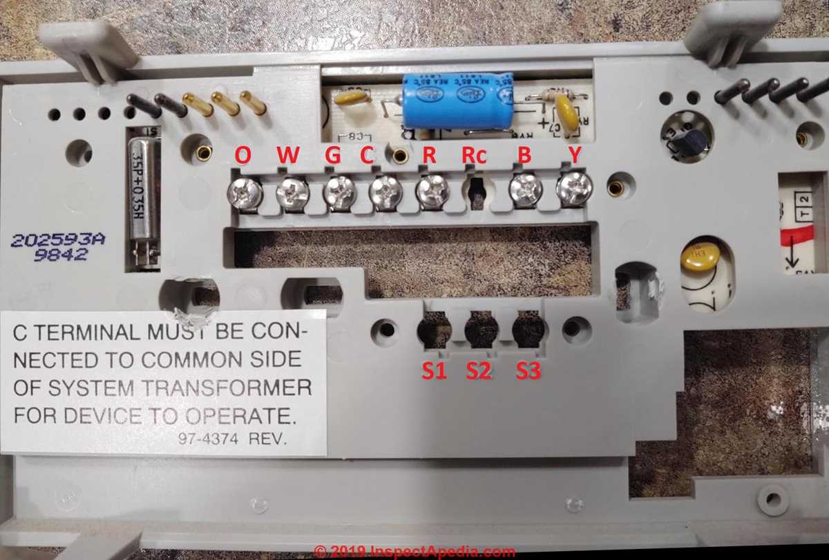honeywell wiring diagram thermostat