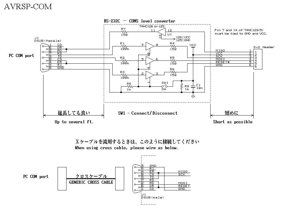 usb avr programmer circuit diagram