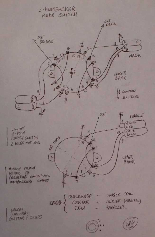 rotary switch wiring diagram