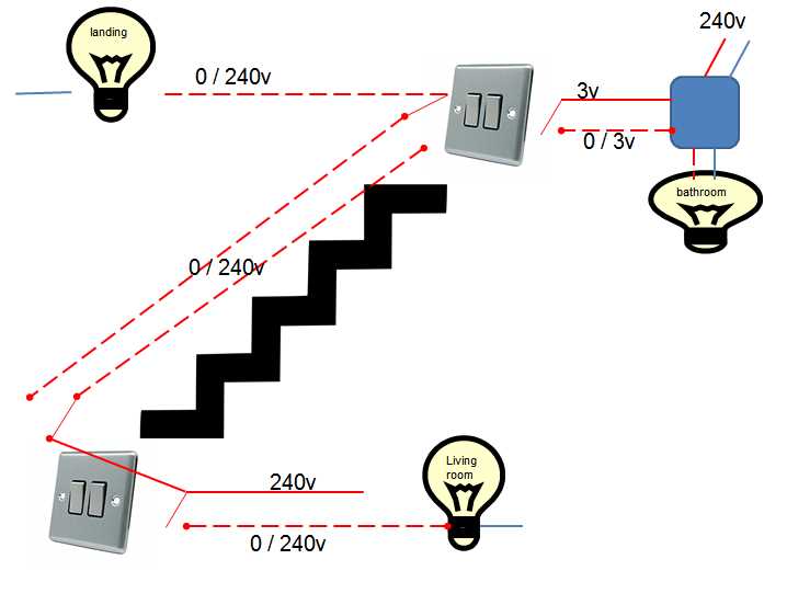 circuit diagram for two way light switch