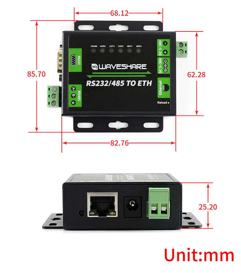 rs232 to ethernet converter circuit diagram