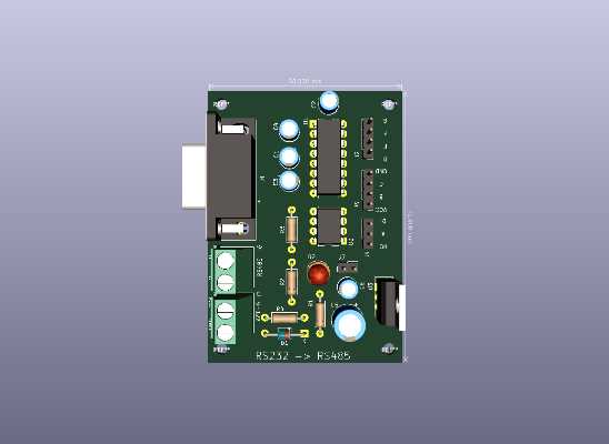 rs232 to rs485 converter circuit diagram