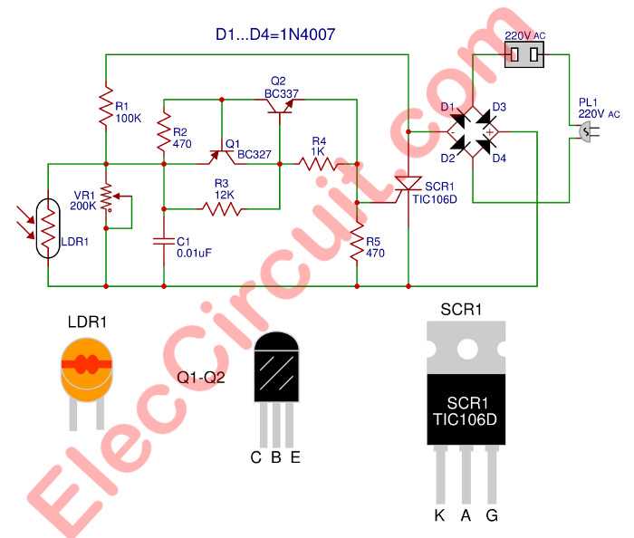 street lamp circuit diagram