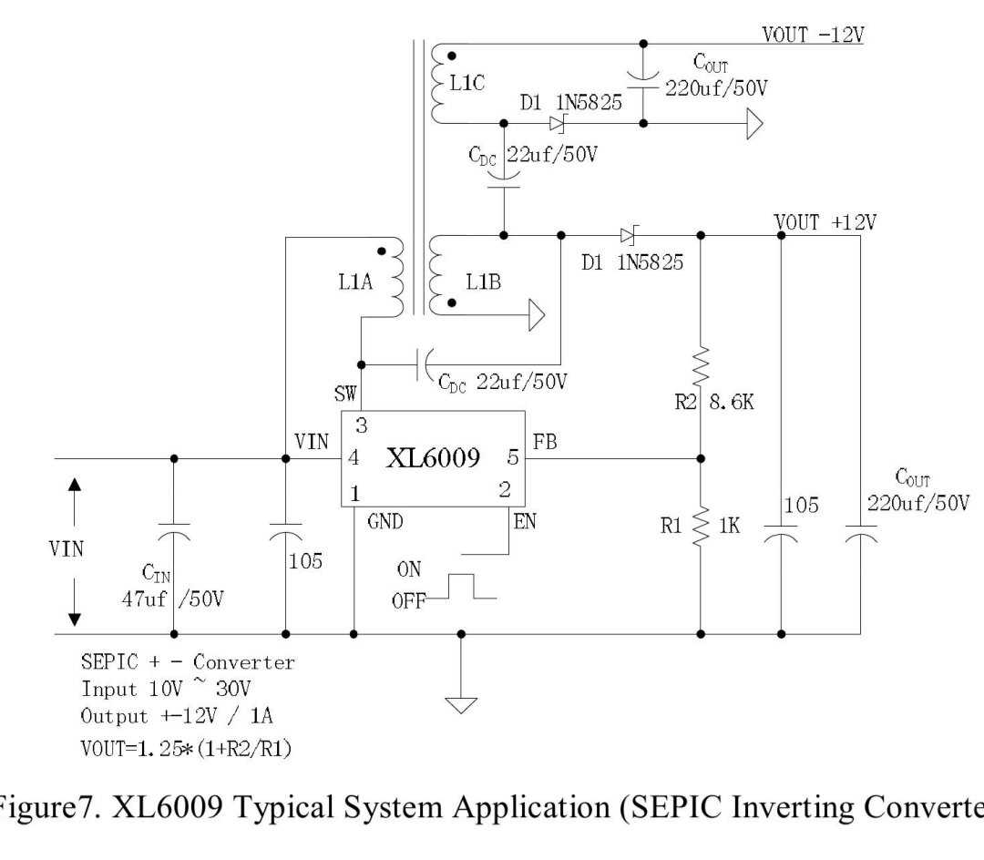 xl6009 circuit diagram
