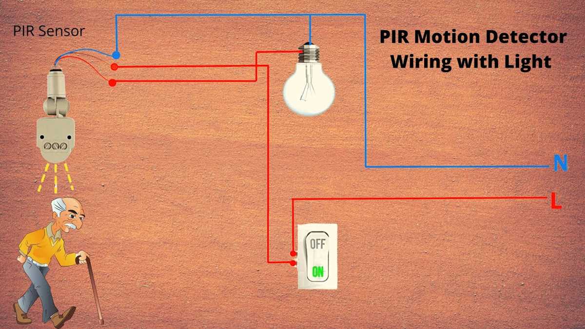 motion sensor light circuit diagram