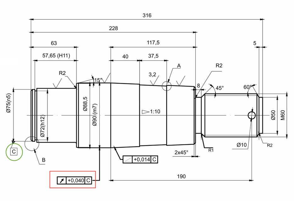 2d engineering drawings geometric tolerance and schematic diagrams