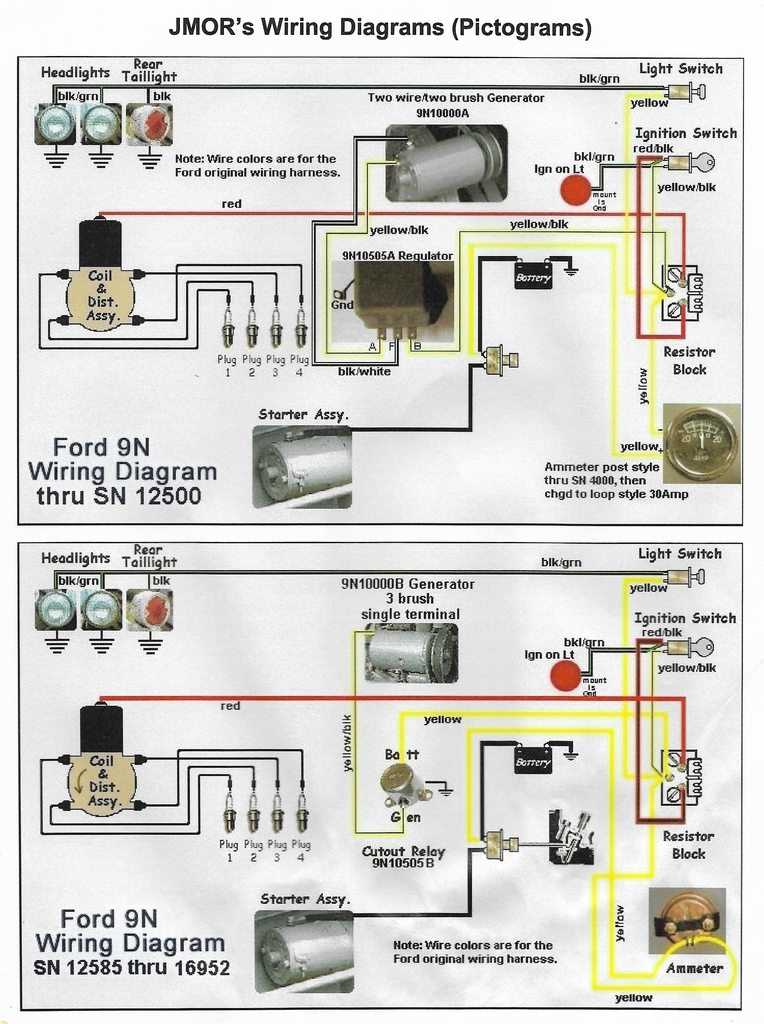 wiring diagram for ford 9n tractor