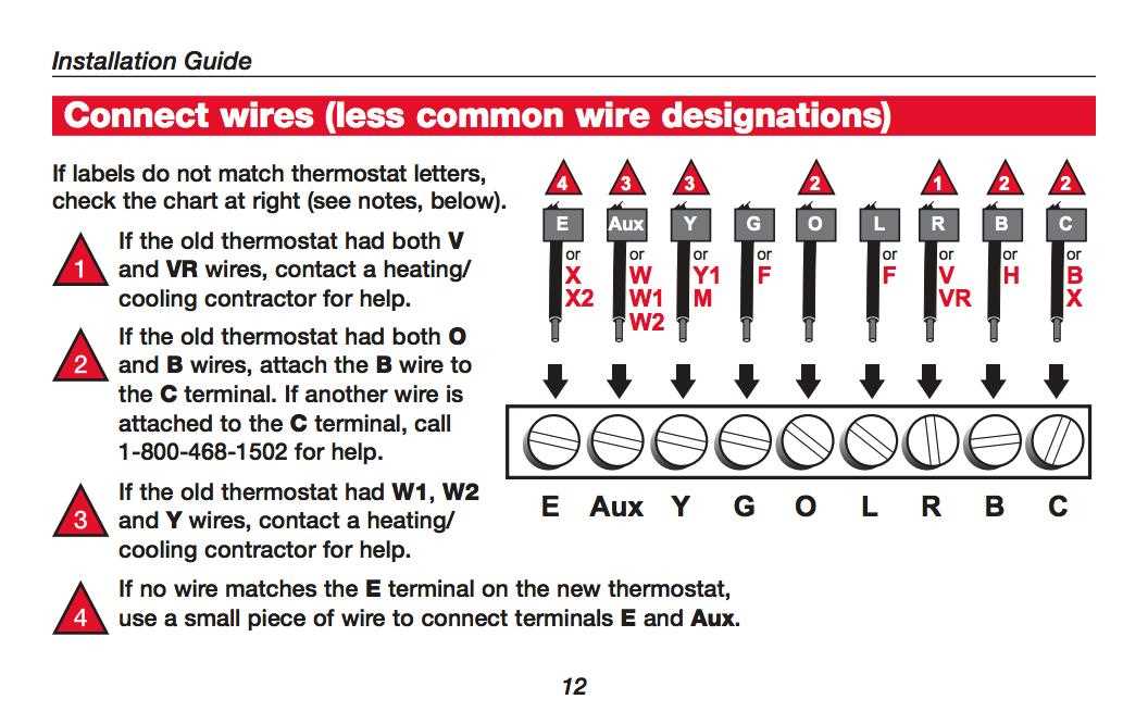 color code 5 wire honeywell thermostat wiring diagram
