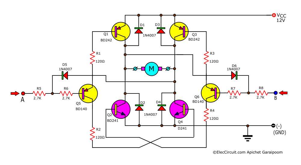 circuit diagram dc motor