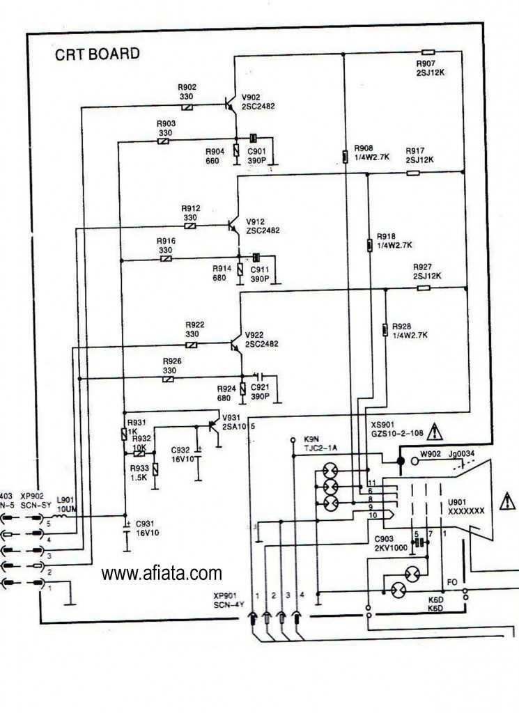 color tv basic schematic diagram