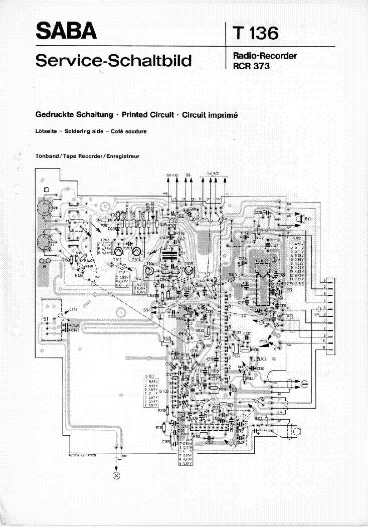 saba fm200a stereo schematic diagram