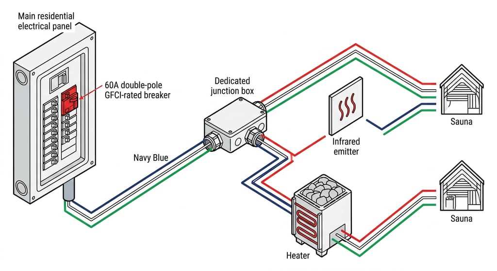 sauna wiring diagram