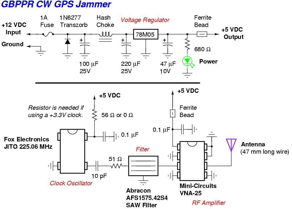 jammer schematic diagram