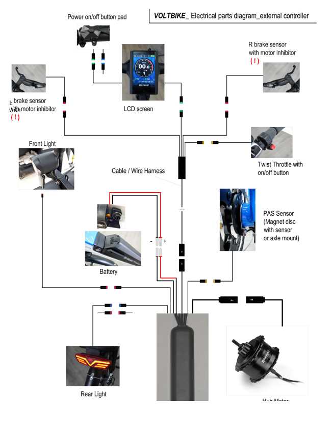 schematic 24 volt electric scooter wiring diagram