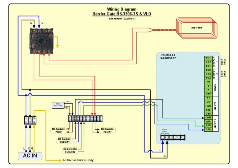 schematic barrier gate wiring diagram