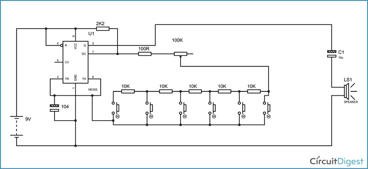 schematic board music keyboard diagram